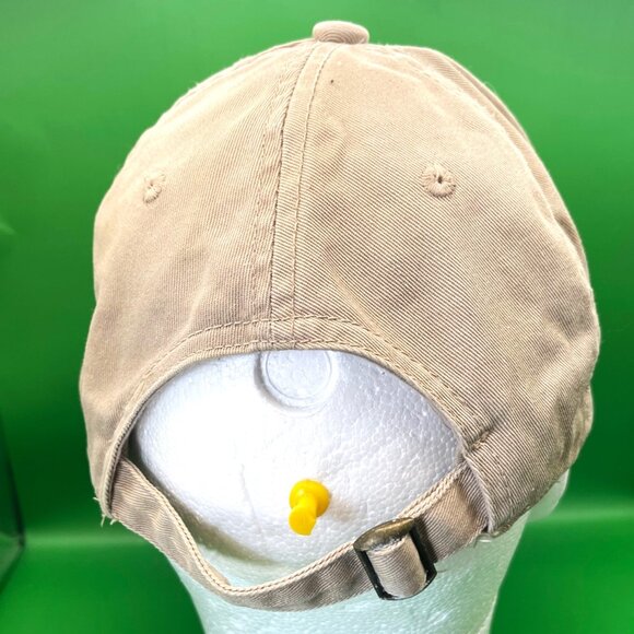 Decky Sprint Car Racing Hat Red Yellow Embroidered Dirt Track Cap Tan Dad Hat - Picture 3 of 11